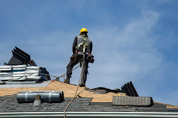 Professional Roof Replacement technician working in Woodstock, CT